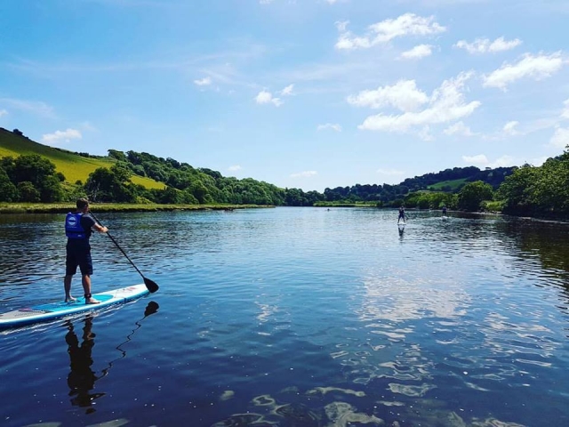 SUP on the river