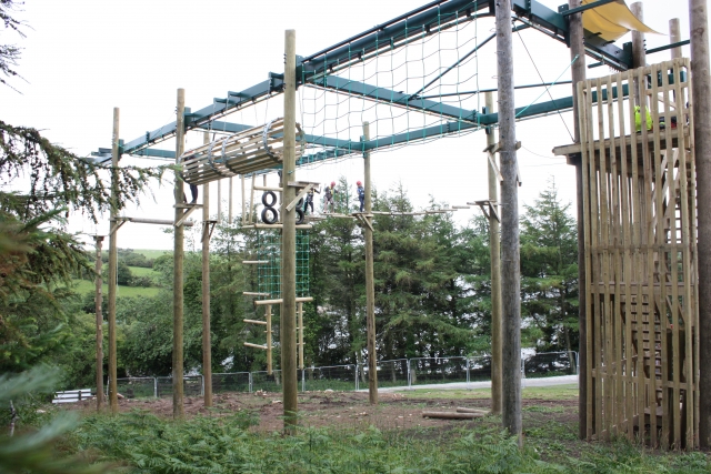 40 foot high ropes course