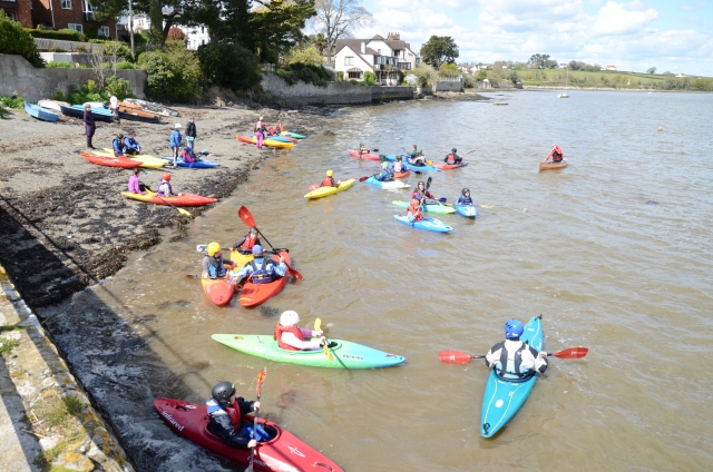  Sesión de inicio del piragüismo