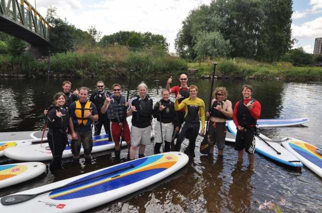 Our paddleboarding club members