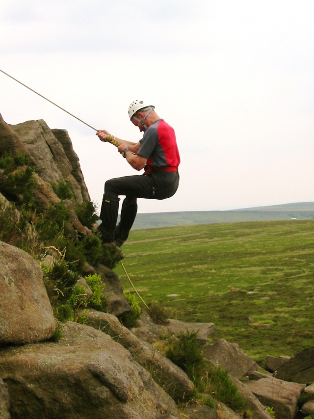  Abseilen in Derbyshire 