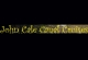 John Cale Canal Cruises