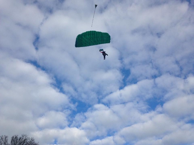 Approaching the landing zone