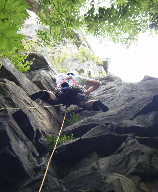 Try outdoor climbing for a change.