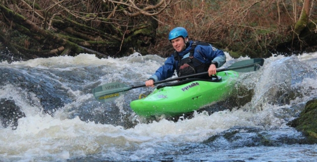 White water kayaking North Wales