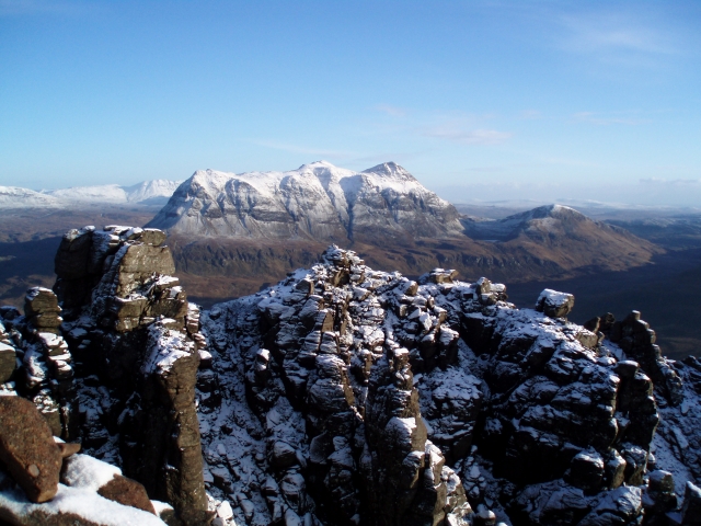  Früher Winterschnee North West Highlands 