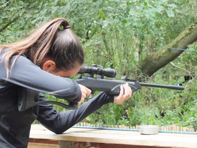 Take aim in air rifle shooting