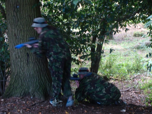 Laser games are fun for everyone.