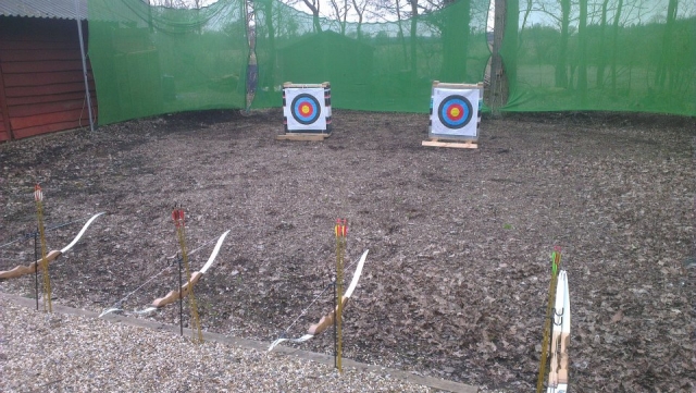 Archery range ready to go..