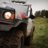 Extreme 4x4 driving.