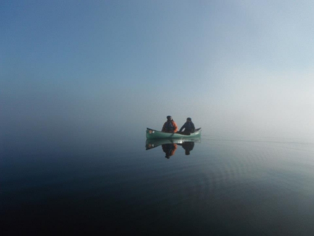 Canoeing is a great activity.