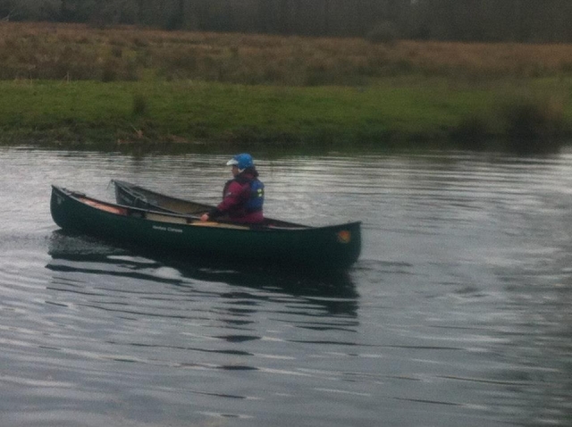 Canoeing is lots of fun.