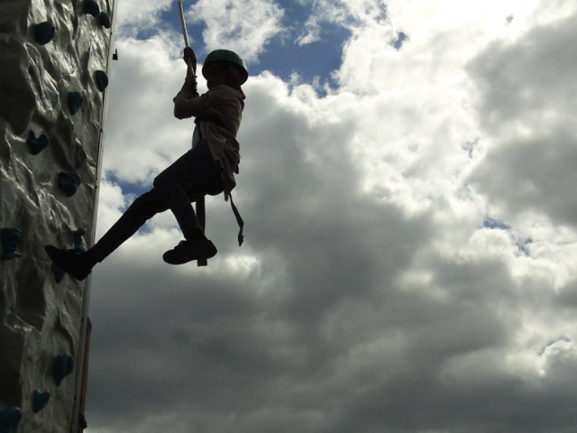 Climbing is a great activity to do.