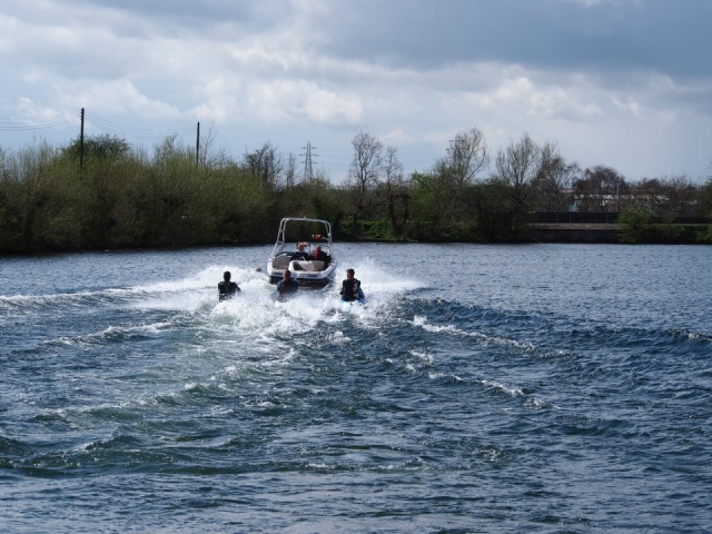 Wakeboarding is lots of fun.