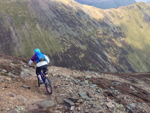 Mountain biking is fun.