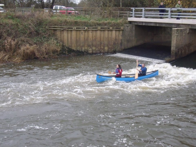 Canoe on the river