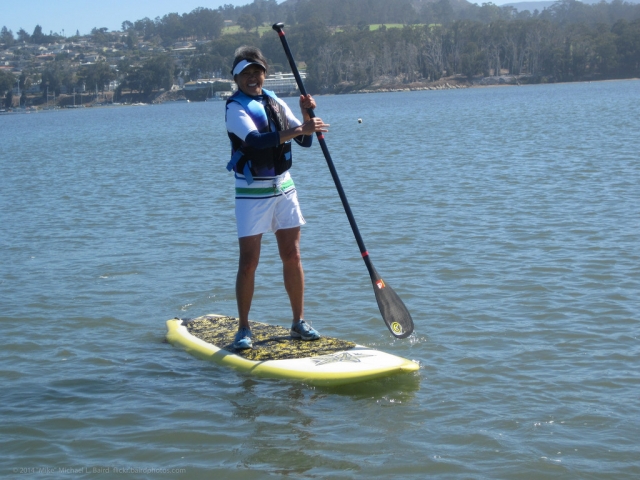 Paddling on the river