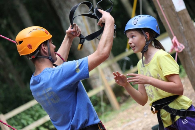 Our coaches getting ready to the children