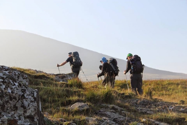  Walkers on the mountain