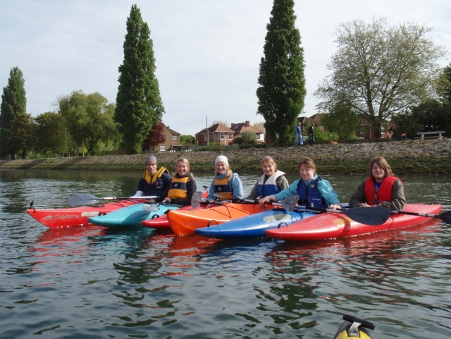 kayaking group