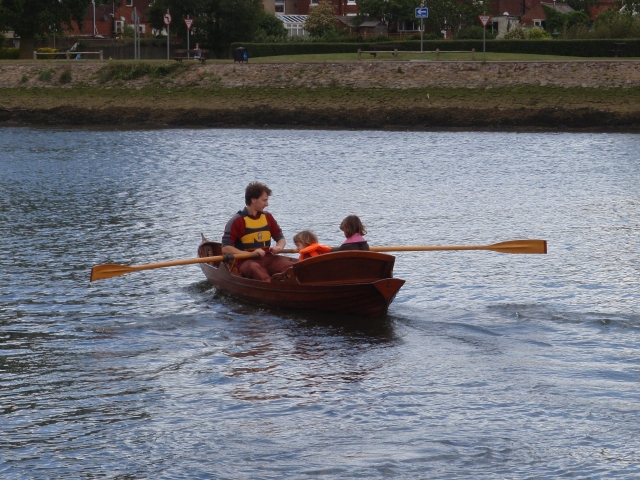 row boating with the kids
