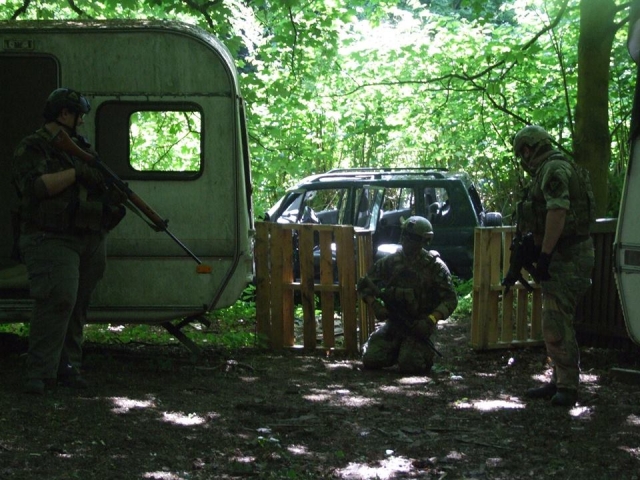 At site b