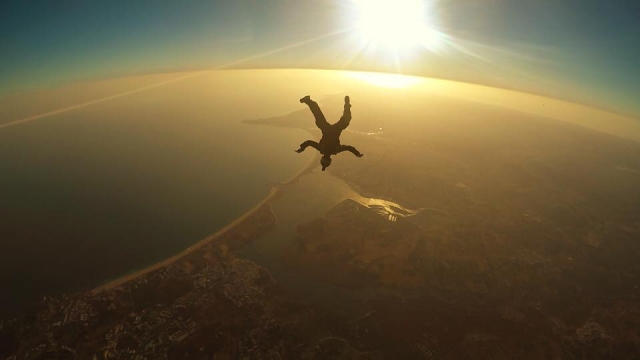 A great day to do skydiving