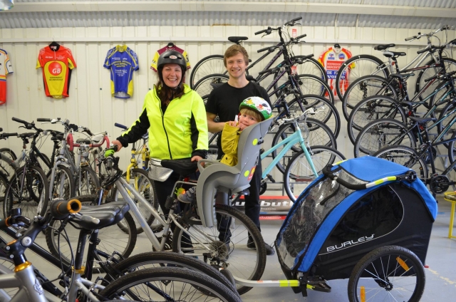 Bici con la famiglia 