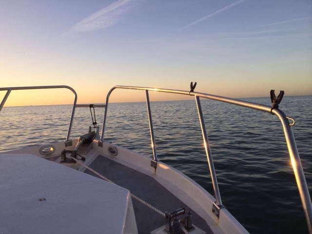 Erstaunliche Aussicht vom Boot 