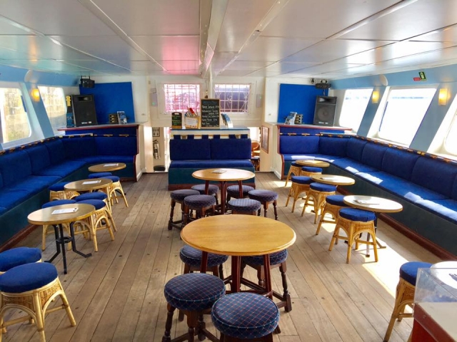 the room in the boat