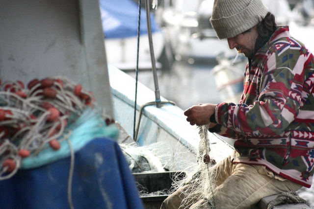  pescatore che prepara 