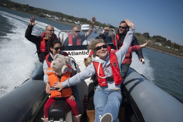 Enjoying the RIB ride