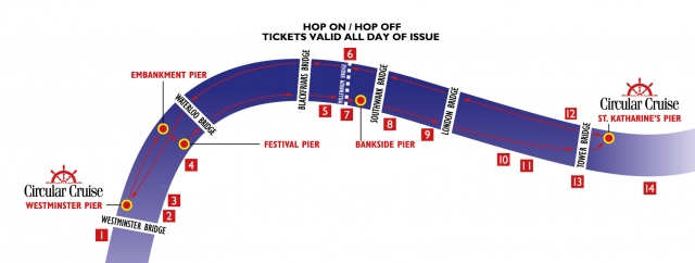 The route of the Circular Cruise.