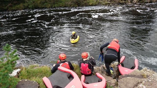 Hydrospeeding with one of our instructors! 