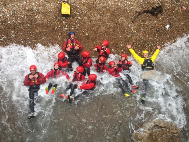 Coasteering with Keswick Adventures. 