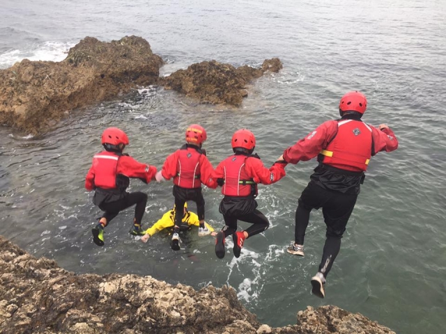 Coasteering with Keswick Adventures. 