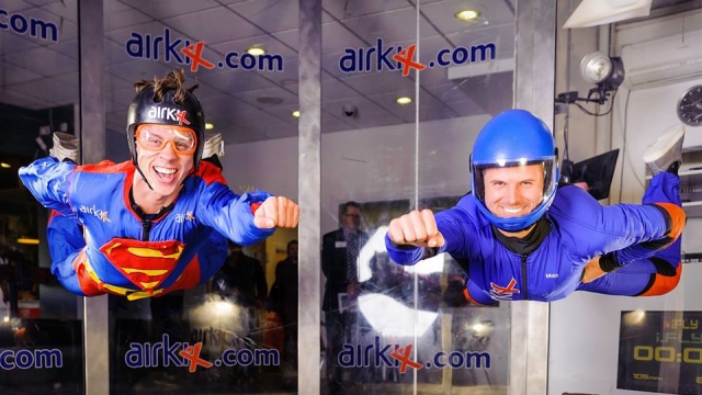  Los instructores en Ifly Indoor Skydiving Milton Keynes 