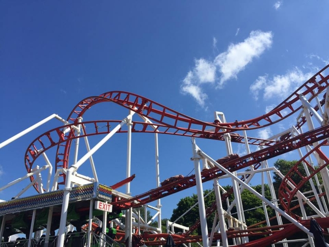 Some of the Roller Coasters at M&Ds Scotlands Theme Park
