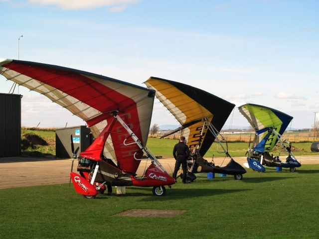 在苏格兰东部微灯滑行