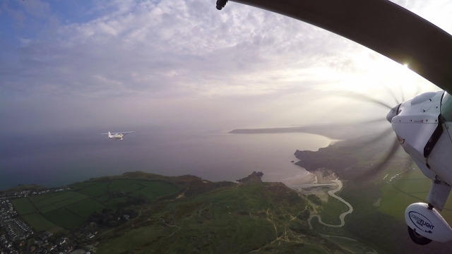  Las impresionantes vistas en Gower Flight Center 