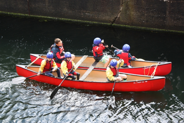 Group canoeing!