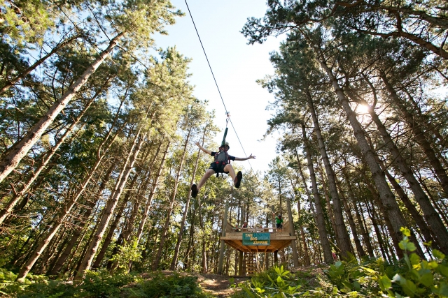  Cordas altas no Hilltop Outdoor Center! 