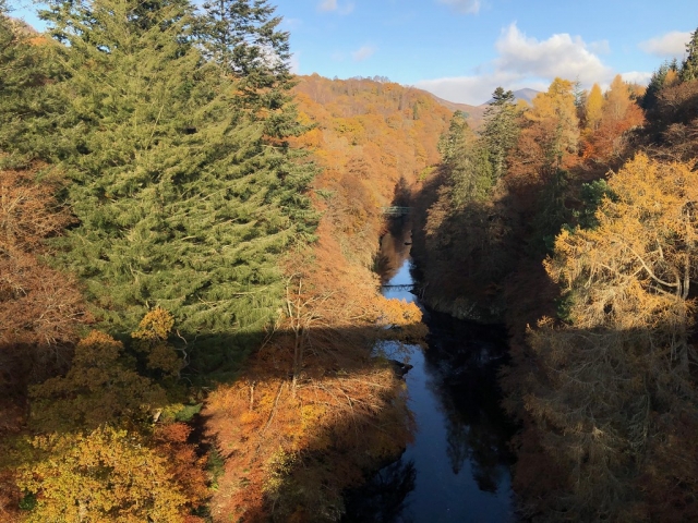  Fores de Killiecrankie -9999- Zip sobre el río Garry 