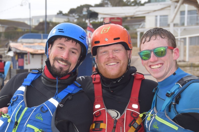  Todos os sorrisos pós-Sessão pós-paddle 