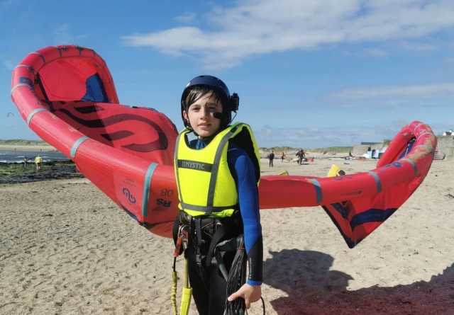 Ready for my kitesurfing lesson