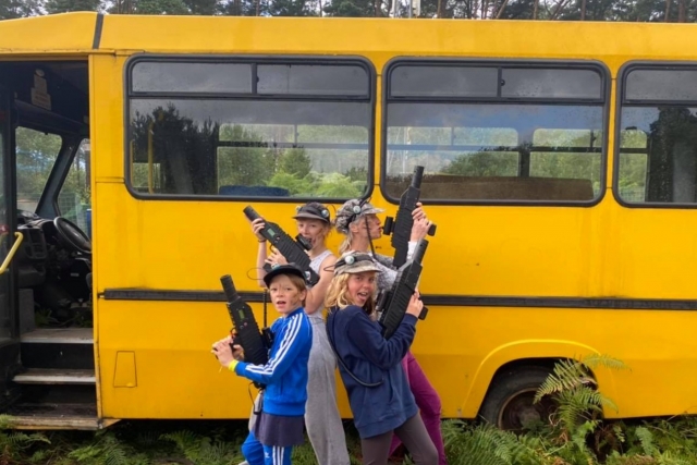  Pose de paintball 