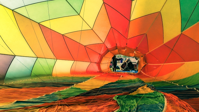  Detalles coloridos de un globo 