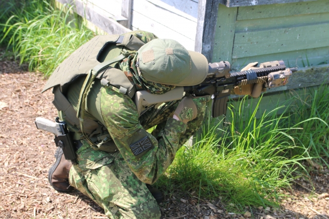 Aiming at the target