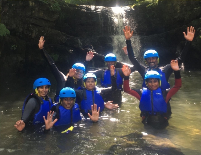 Having a fun adventure with your friends