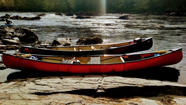 Jump in our canoes